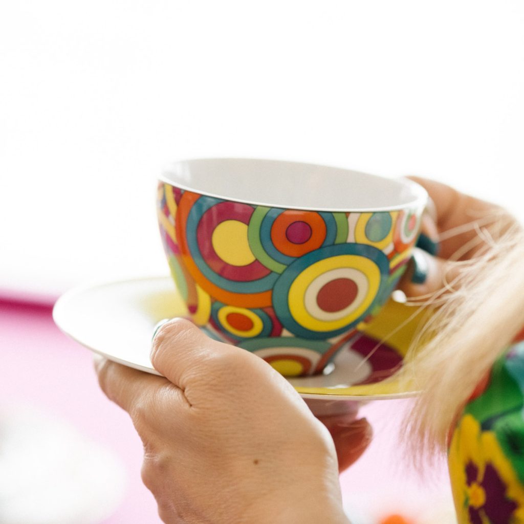 Tasse à Thé Et Soucoupe Dunoon Whoops Islay En Porcelaine Fine - Capacité 0.35 L, Design Coloré Et Moderne - 6